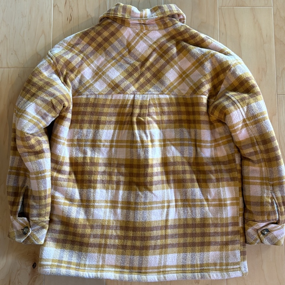 Aerie Flannel Sherpa Lined Jacket View 4